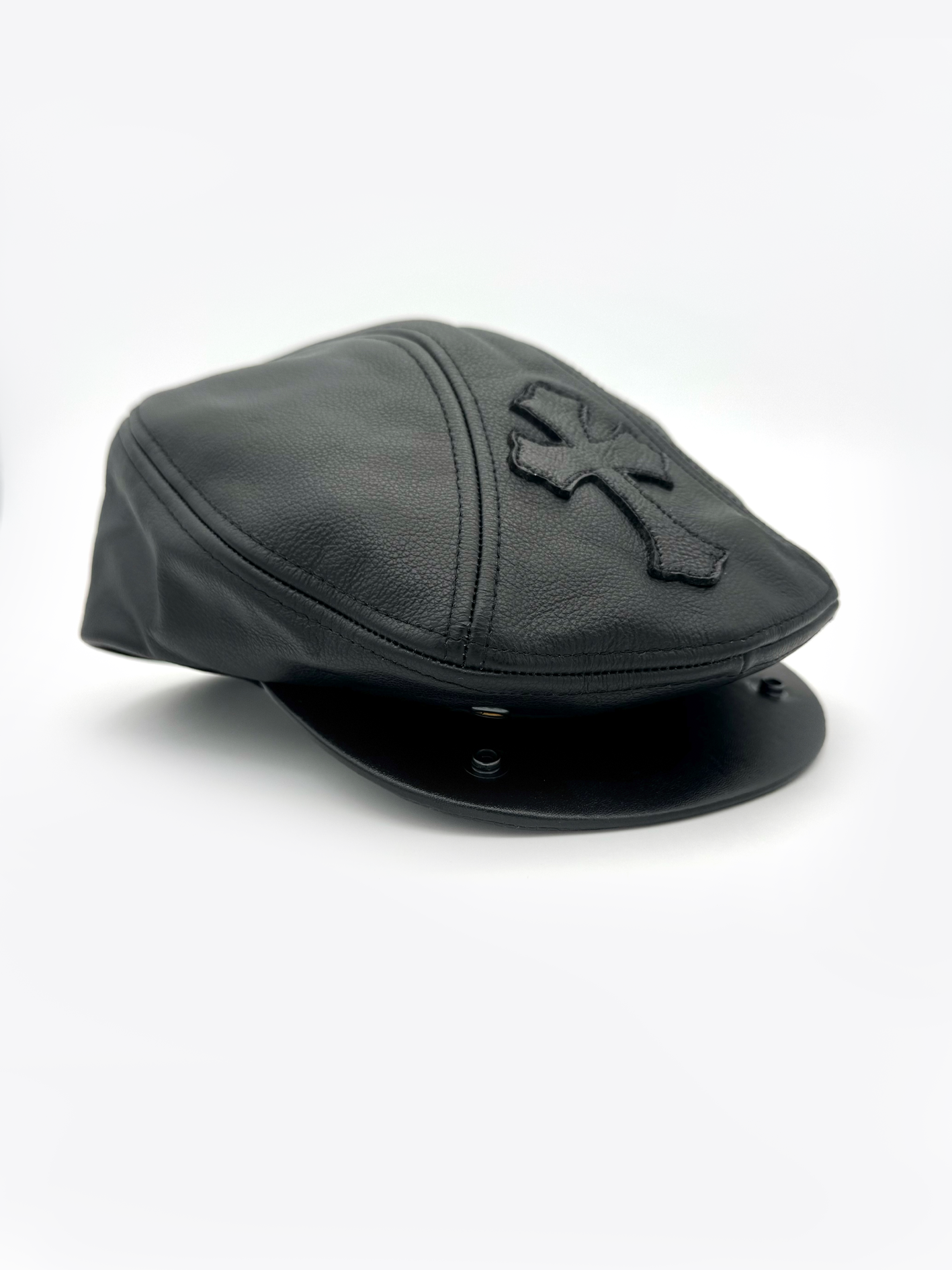 Cross Patch Leather Hunter Hat | Savethechrome Shop